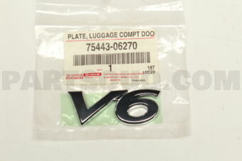 7544306270 PLATE, FRONT FENDER NAME, NO.1
