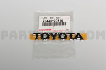 7544320610 PLATE, BACK DOOR NAME, NO.3