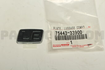 7544333900 PLATE  LUGGAGE COMPT