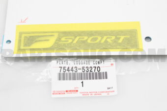 7544353270 PLATE  LUGGAGE COMPT