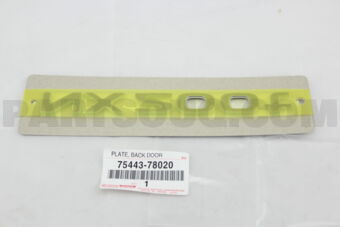 7544378020 PLATE  BACK DOOR