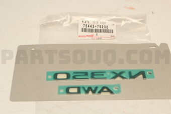 7544378230 PLATE, BACK DOOR