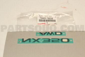7544378230 PLATE, BACK DOOR