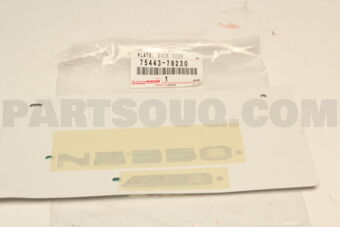 7544378230 PLATE, BACK DOOR