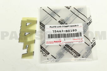 75443BZ180 PLATE, LUGGAGE COMPT