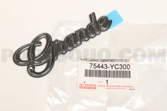 75443YC300 PLATE, LUGGAGE COMPA