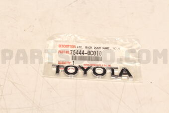 754440C010 Toyota PLATE, BACK DOOR NAME, NO.2