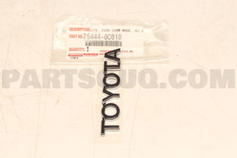 754440C010 Toyota PLATE, BACK DOOR NAME, NO.2