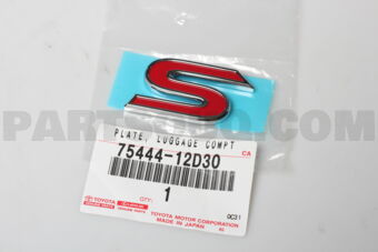 7544412D30 PLATE  LUGGAGE COMPT