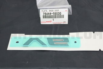 7544458030 PLATE, BACK DOOR NAME, NO.4