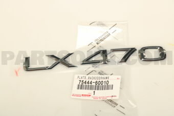 7544460010 PLATE, BACK DOOR NAME, NO.3