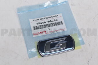75444BZ340 PLATE  BACK DOOR NAM