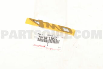 7544532070 PLATE, BACK DOOR NAME, NO.5