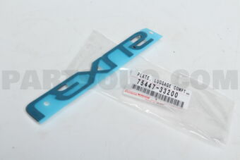7544733200 PLATE  LUGGAGE COMPT