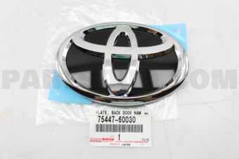 7544760030 PLATE, BACK DOOR