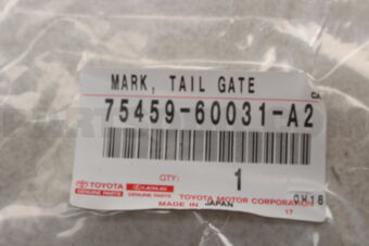 7545960031A2 MARK, TAIL GATE