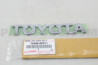 754690K011 MARK, TAIL GATE, NO.2