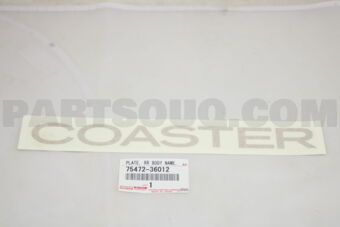 7547236012 PLATE, REAR NAME, NO.2 (MODEL MARK