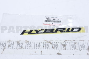 7547348110 Toyota PLATE, BODY SIDE