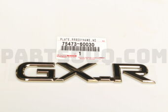 7547360030 PLATE, BACK DOOR NAME, NO.2
