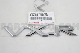 7547360080 PLATE, BACK DOOR NAME, NO.2