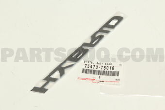 7547378010 PLATE, BODY SIDE NAME
