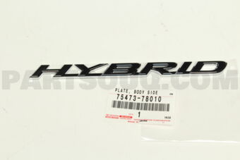 7547378010 PLATE, BODY SIDE NAME