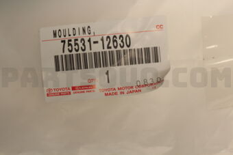 7553112630 Toyota MOULDING, WINDSHIELD, OUTER UPPER