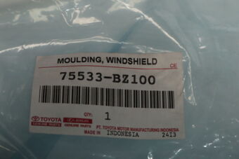 75533BZ100 Toyota MOULDING, WINDSHIELD, OUTSIDE