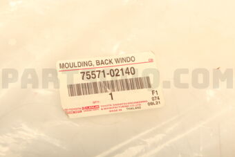 7557102140 MOULDING, BACK WINDOW, OUTSIDE UPPER
