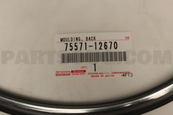 7557112670 Toyota MOULDING, BACK WINDOW, OUTSIDE UPPER