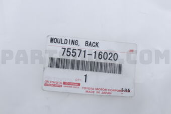 7557116020 MOULDING, BACK WINDOW, OUTSIDE UPPER