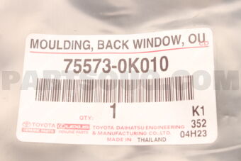755730K010 MOULDING, BACK WINDO