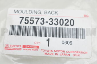 7557333020 MOULDING, BACK WINDOW, OUTSIDE