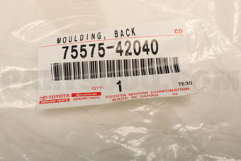7557542040 Toyota MOULDING  BACK