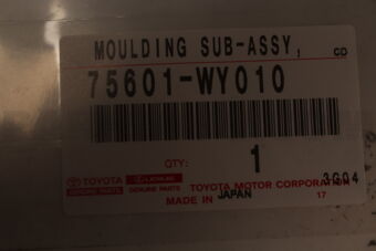 75601WY010 Toyota MOULDING SUB-ASSY
