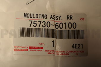 7573060100 Toyota MOULDING ASSY  RR