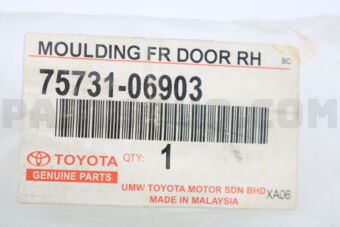 7573106903 MOULDING, FRONT DOOR, OUTSIDE RH