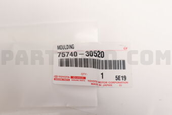 7574030520 Toyota MOULDING ASSY, RR