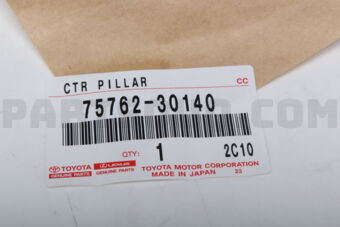 7576230140 MOULDING, REAR DOOR WINDOW FRAME, FRONT LH