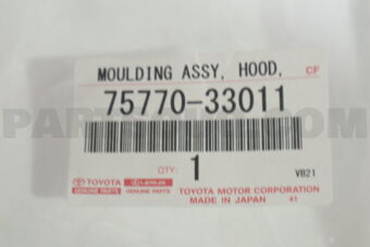 7577033011 MOULDING ASSY, HOOD, FRONT