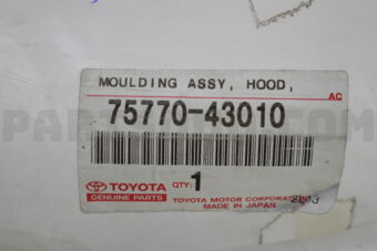 7577043010 MOULDING ASSY, HOOD, FRONT