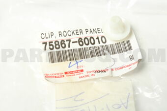 7586760010 Toyota CLIP, ROCKER PANEL