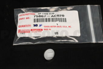 75867AC020 CLIP, OUTSIDE MOULDING, NO.1