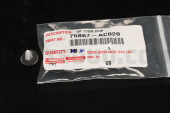75867AC020 CLIP, OUTSIDE MOULDING, NO.1