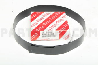 7593128030 TAPE, BLACK OUT, OUTER UPPER RH