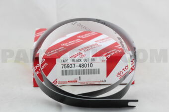 7593748010 TAPE, BLACK OUT, INNER UPPER RH