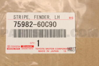 7598260C90 STRIPE  FENDER  LH