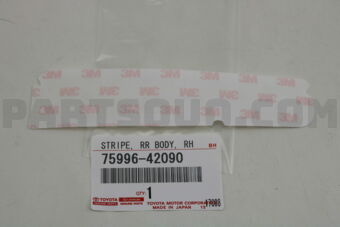 7599642090 STRIPE, REAR BODY, RH