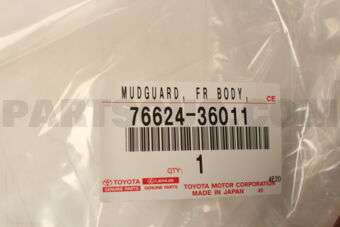 7662436011 MUDGUARD, FRONT BODY, REAR LH